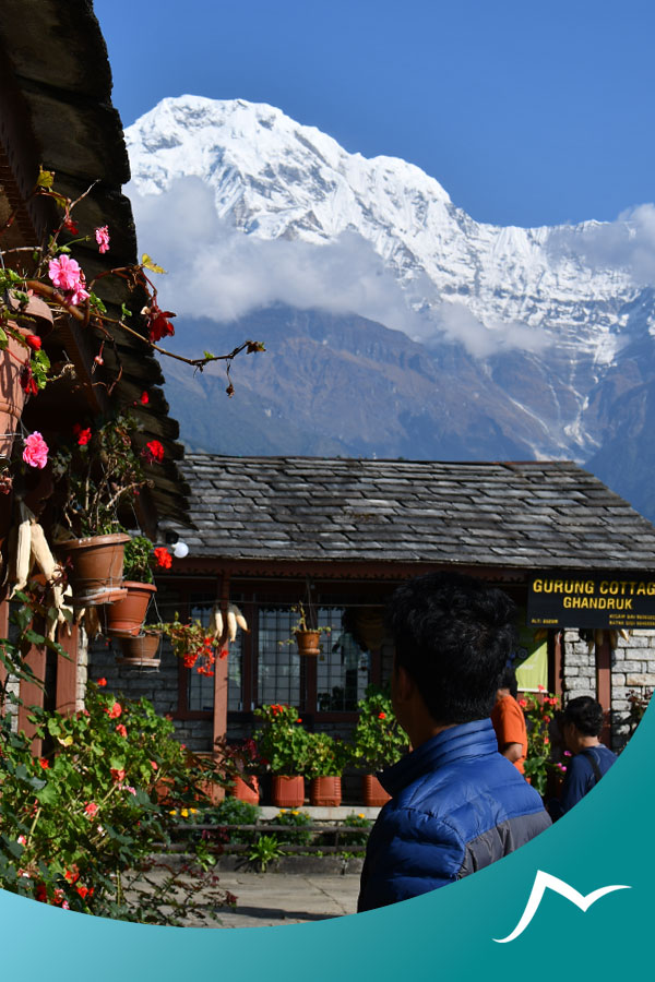 Mountain Veiw from Gurung Couttege Ghandruk