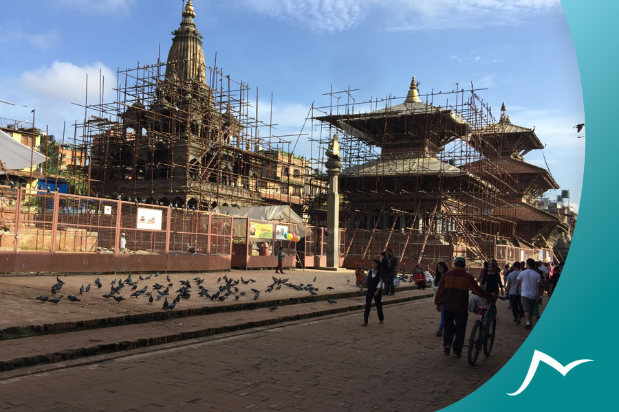 Restoring the damaged structures of Patan Durbar Squre