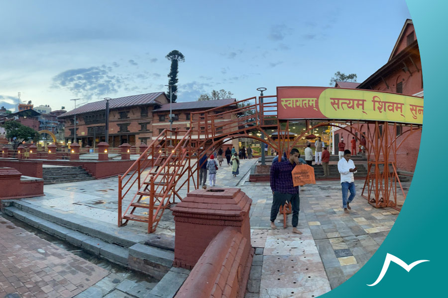 Sacred Delight: Enchanting Aura of Pashupatinath Temple in the Evening